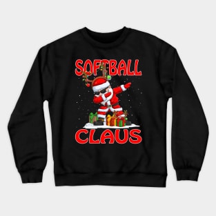 Softball Santa Claus Reindeer Christmas Matching Costume Crewneck Sweatshirt